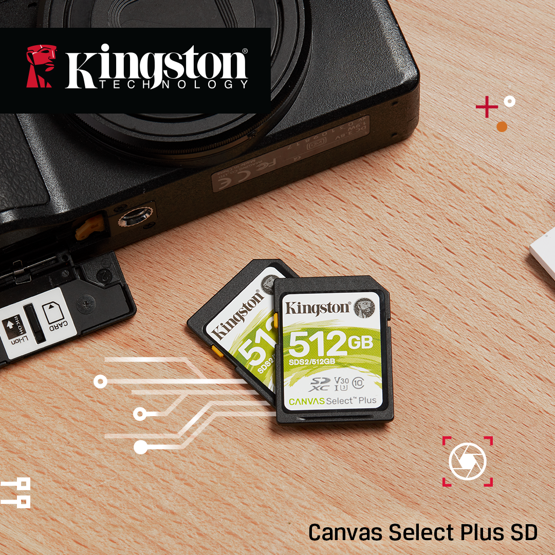 Kingston’s Canvas Select™ Plus SD Memory Cards
