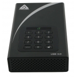 Apricorn Aegis DT 8TB External Portable Hard Drive, USB 3.0, Encrypted, Padlock