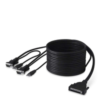 Belkin OmniView™ ENTERPRISE Series Dual-Port USB , 3.6m KVM cable Black