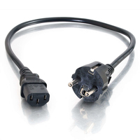 C2G 5m Power Cable Black CEE7/7 C13 coupler
