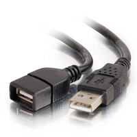 C2G 2M USB 2.0 A EXTENSION CABLE - BLACK (6.6FT)