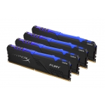 HyperX Fury RGB HX424C15FB4AK4/64 64GB (16GB x4) DDR4 2400MHz Non ECC Memory RAM DIMM
