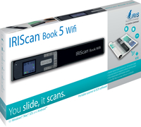I.R.I.S. IRIScan Book 5 Wi-Fi Handheld scanner 1200 x 1200 DPI A4 Black