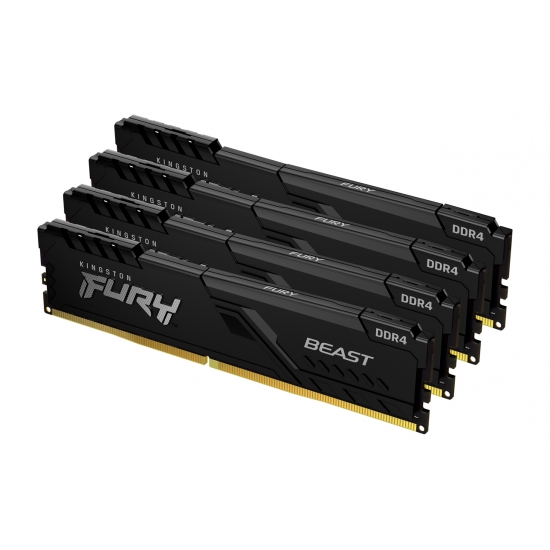 Kingston Fury Beast KF436C18BBK4/64 64GB (16GB x4) DDR4 3600Mhz Non ECC DIMM