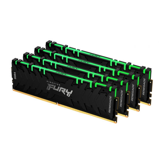 Kingston Fury Renegade RGB KF436C18RBAK4/128 128GB (32GB x4) DDR4 3600Mhz Non ECC DIMM