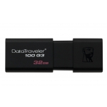 Kingston 32GB USB 3.0 DataTraveler Flash Drive, USB 3.0, 100MB/s