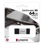 Kingston 64GB DataTraveler DT80 Type-C Flash Drive USB 3.2, Gen1, 200MB/s
