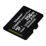 Kingston 256GB Canvas Select Plus Micro SD (SDXC) Card U3, V30, A1, 100MB/s R, 85MB/s W