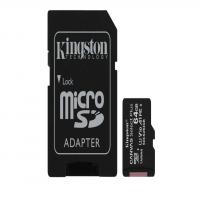 Kingston 64GB 3P1A Canvas Select Plus Micro SD (SDXC) Card U1, V10, A1, 100MB/s R, 10MB/s W