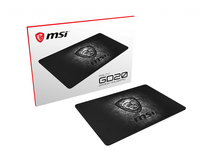 MSI AGILITY GD20 Pro Gaming Mousepad '320mm x 220mm, Pro Gamer ultra-smooth textile surface, Iconic Dragon design, Anti-slip and shock-absorbing rubber base'